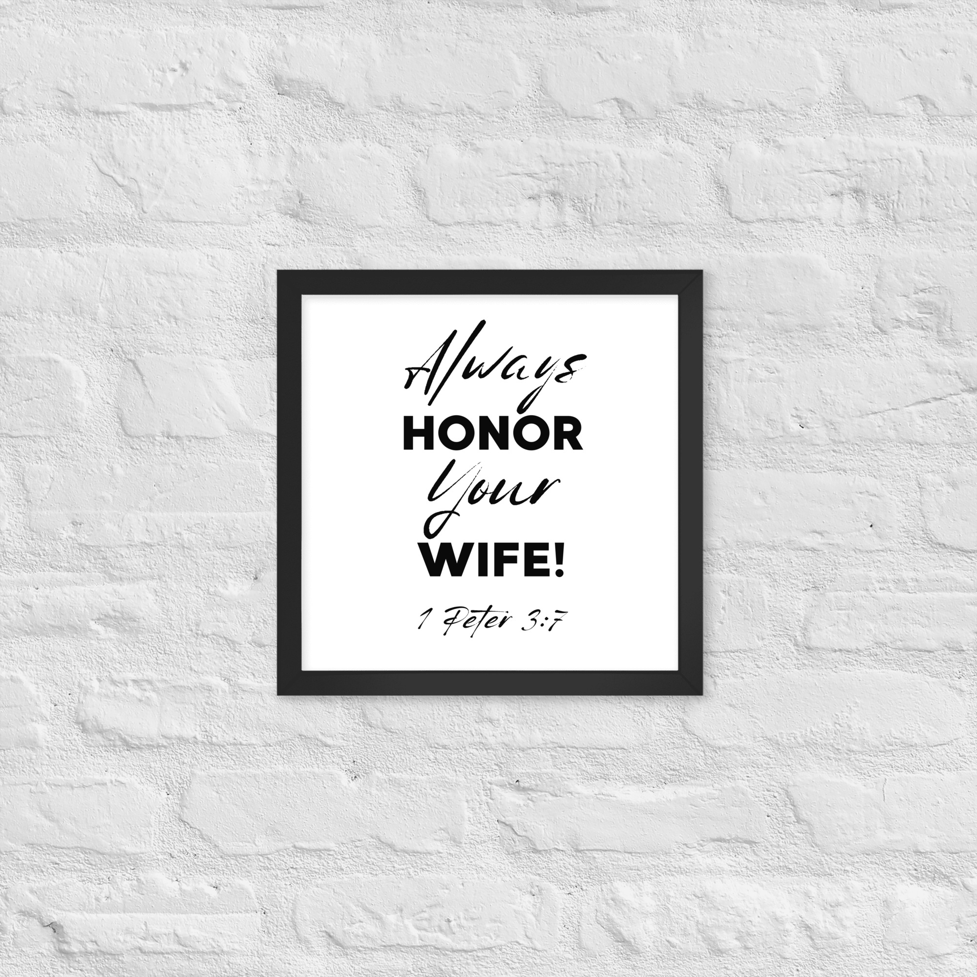 Framed poster (Honor Wife) - Image 7