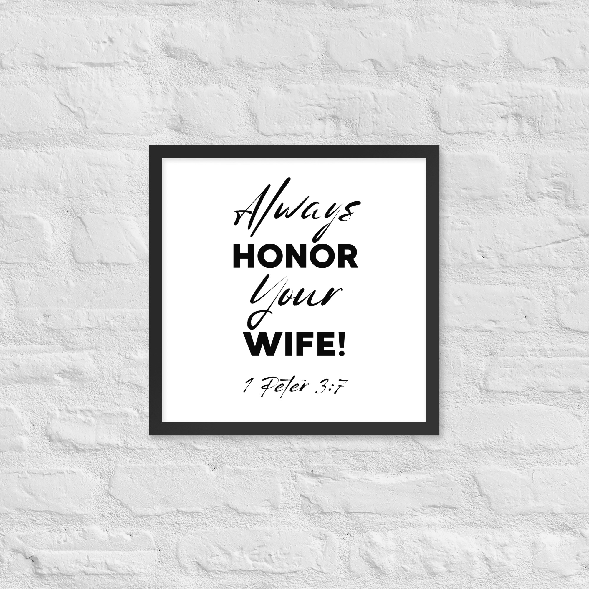 Framed poster (Honor Wife) - Image 8