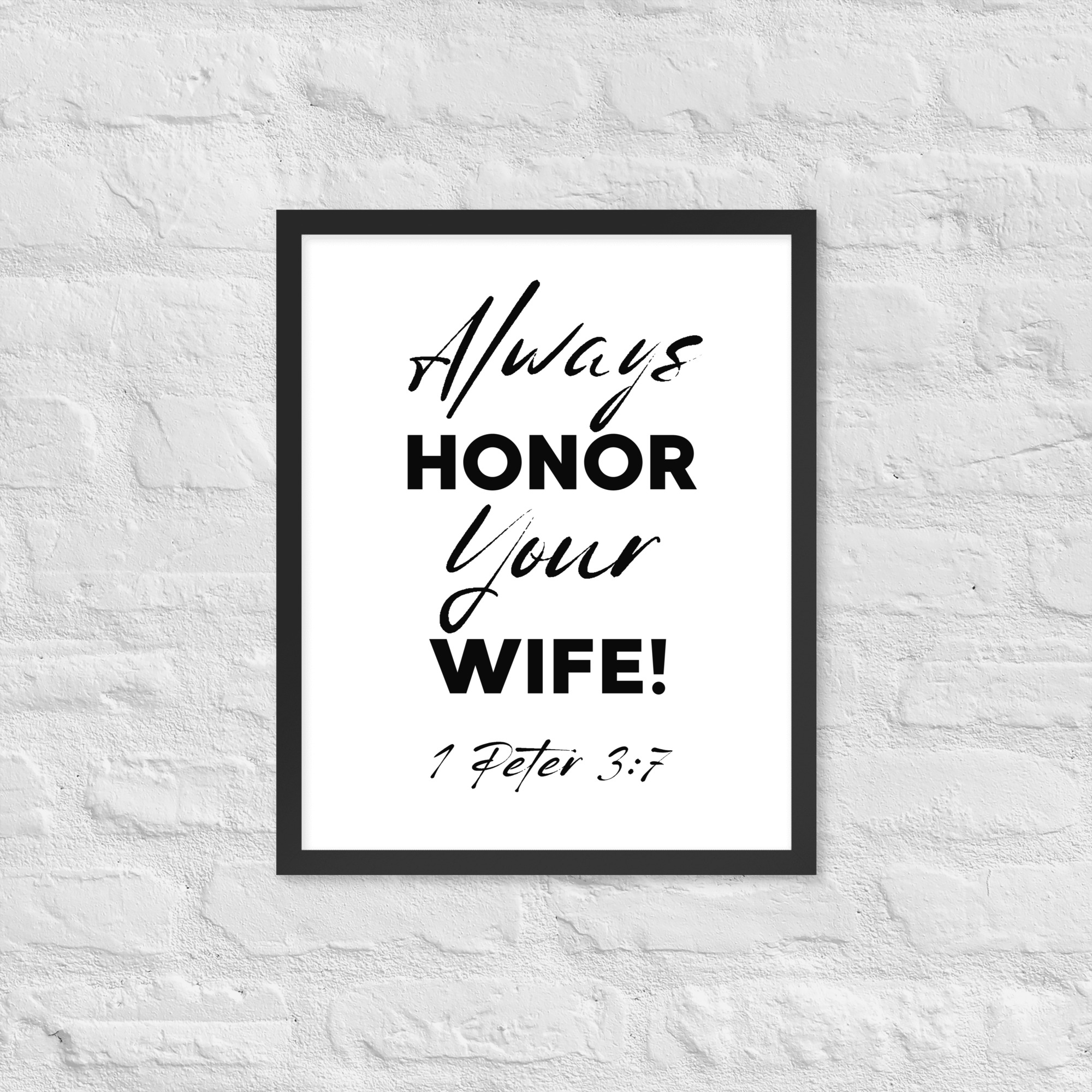 Framed poster (Honor Wife) - Image 9