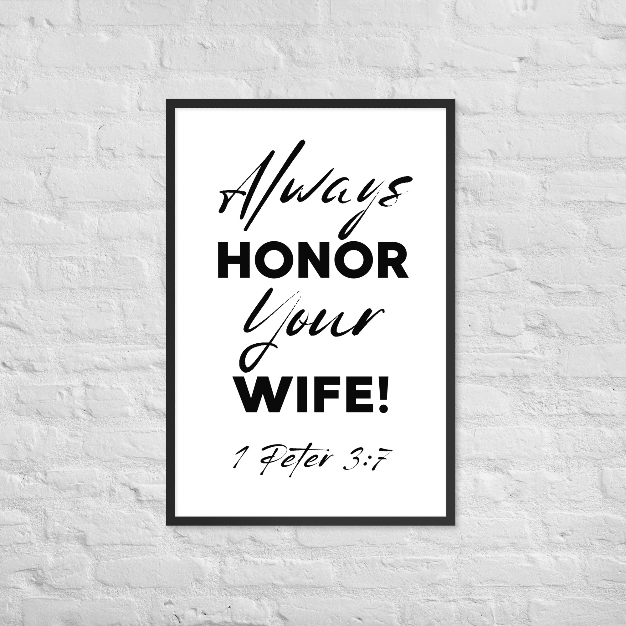 Framed poster (Honor Wife) - Image 12