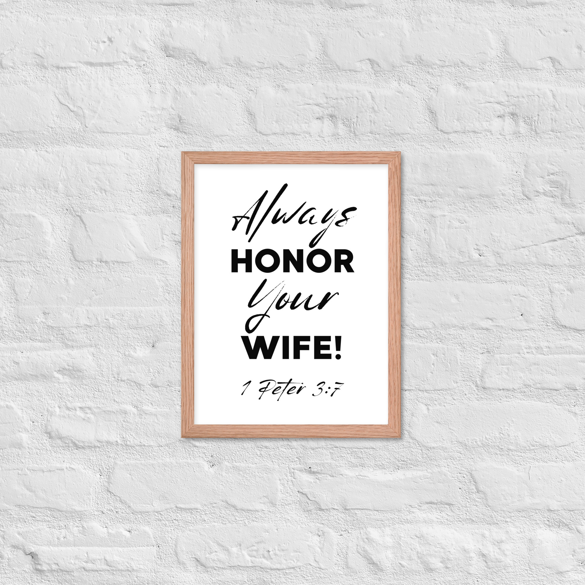 Framed poster (Honor Wife) - Image 17