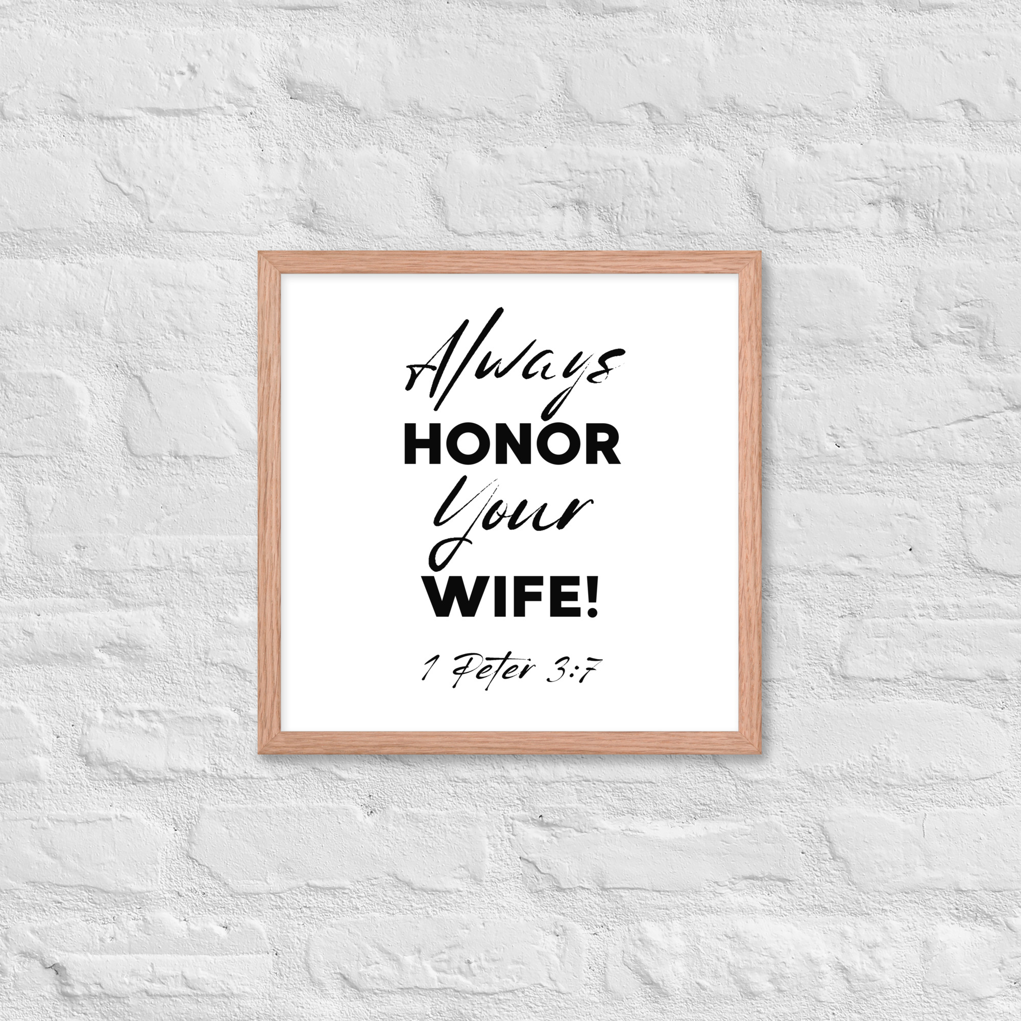 Framed poster (Honor Wife) - Image 20