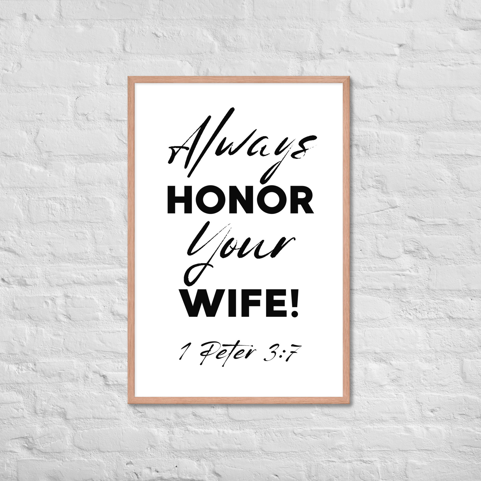 Framed poster (Honor Wife) - Image 24