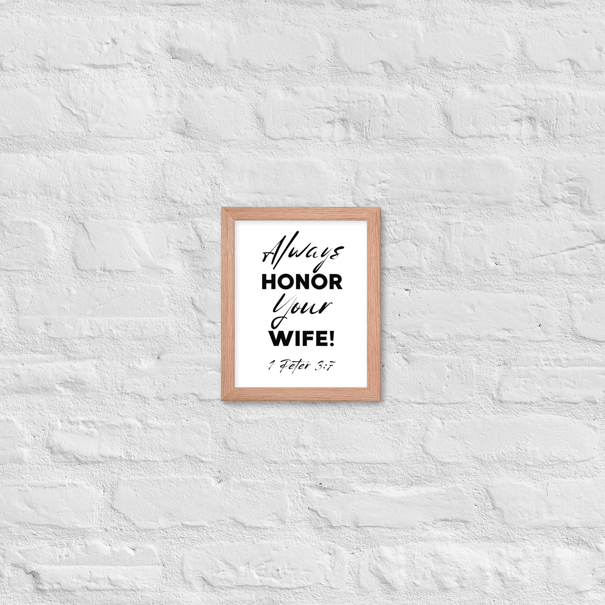 Framed poster (Honor Wife) - Image 13