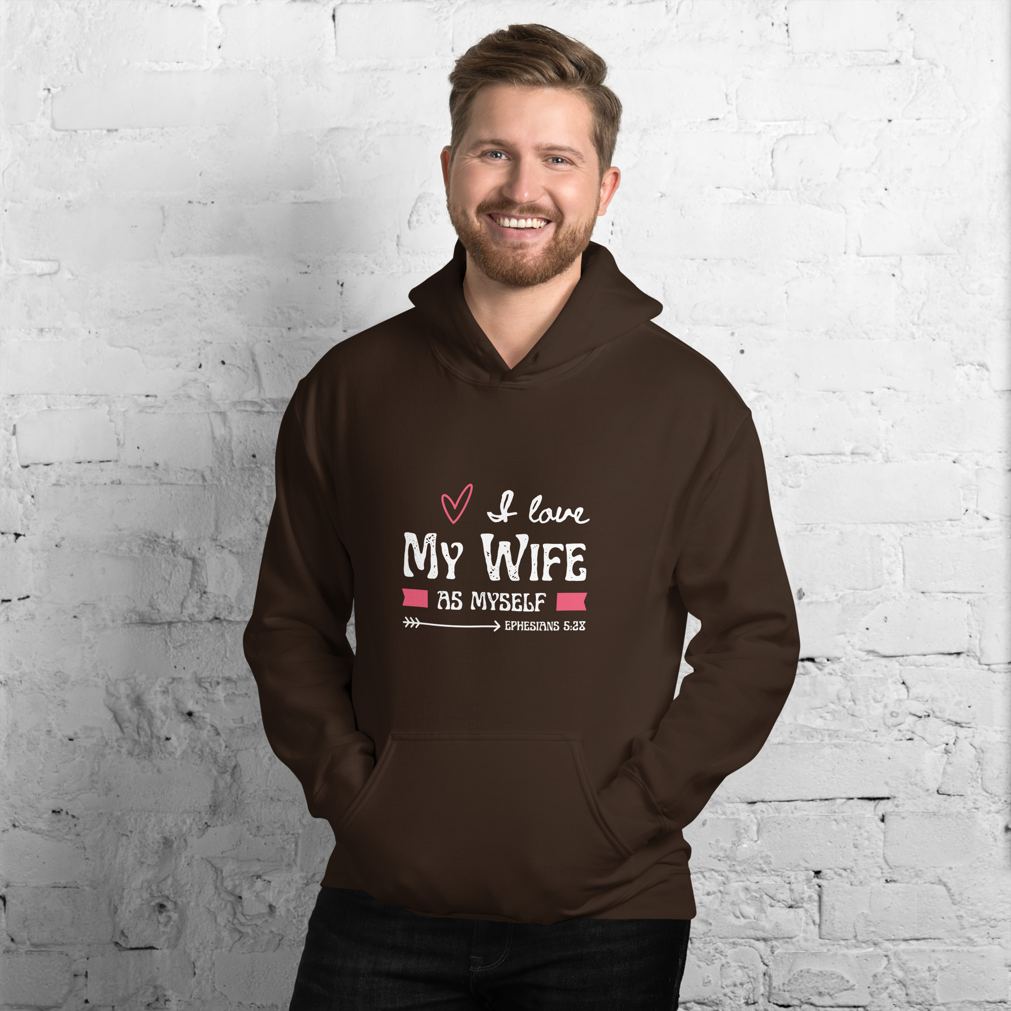 Unisex Hoodie (Love Wife As Myself) - Image 3
