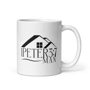 White glossy mug (1 Peter 3:7 Man)