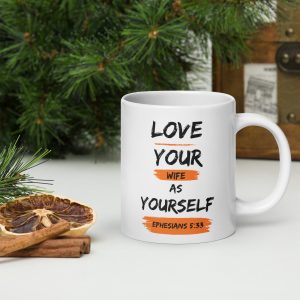 White glossy mug (Love Wife)
