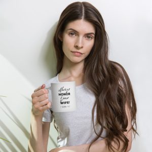 White glossy mug (Honor Wife)